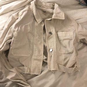 Gap, sand colored cropped jacket :)